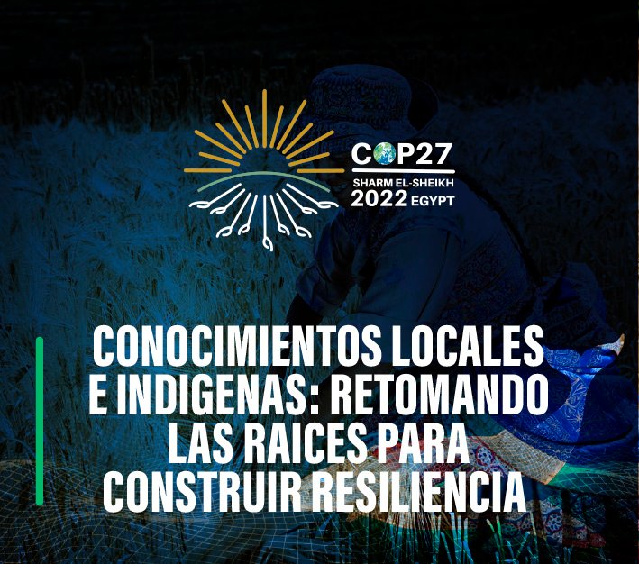 COP27 Conocimientos locales e Indígenas: retomando las raíces para construir resiliencia